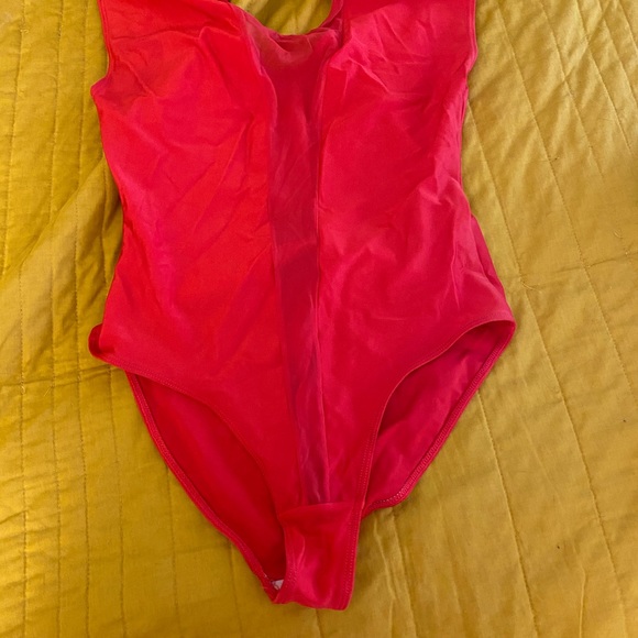 American Apparel mesh bodysuit red size XL great condition - Picture 2 of 4
